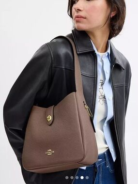 BRAND NEW Coach Hadley Convertible Crossbody Shoulder Bag Taupe dark stone NWT